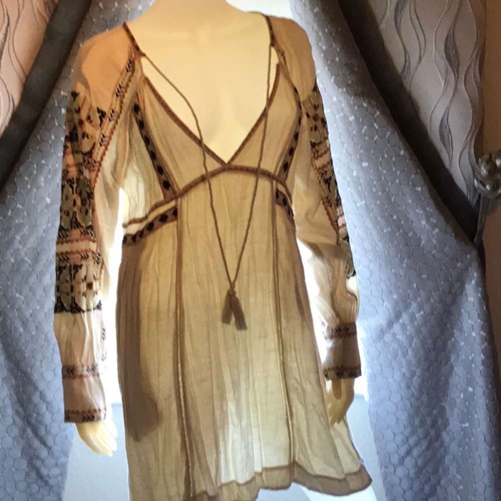 Free People Line cotton boho dress